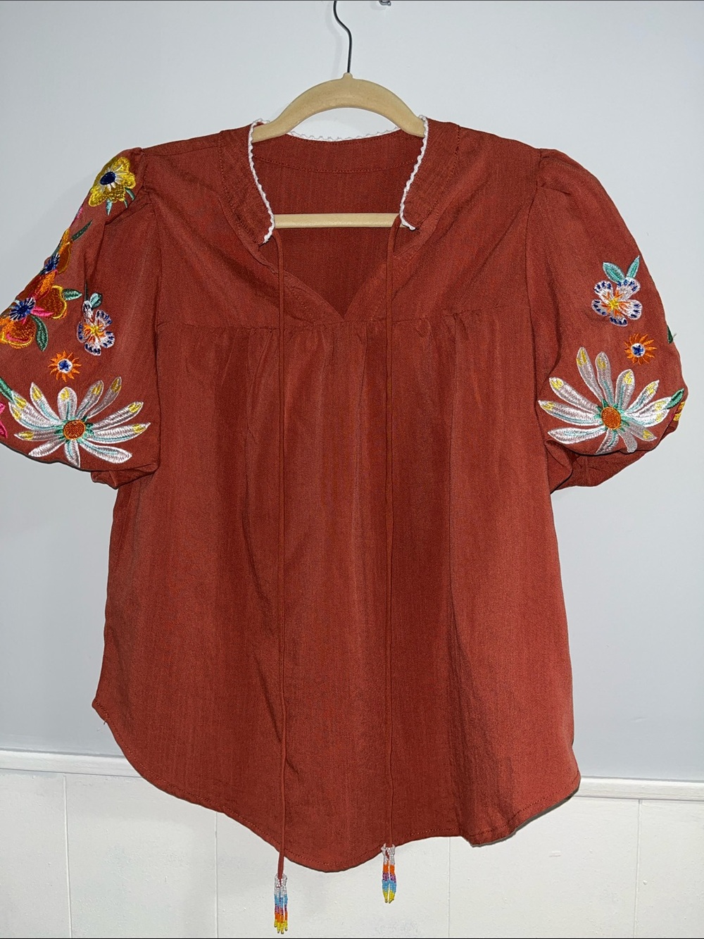 Gorgeous Mexican BoHo, Tessa top/blouse excellent condition size medium